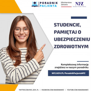 Poradnik Pacjenta: Studencie, pamiętaj o ubezpieczeniu