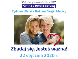 „Środa z Profilaktyką” - Tydzień Walki z Rakiem Szyjki Macicy