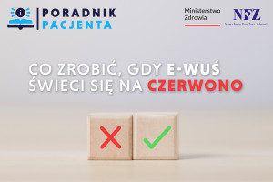 Co zrobić, gdy eWUŚ świeci się na czerwono?